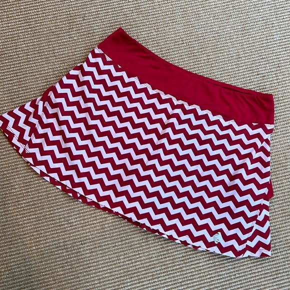 Adedge Performance Pants - Adedge Skort Golf/Tennis w/Red & White Chevron M